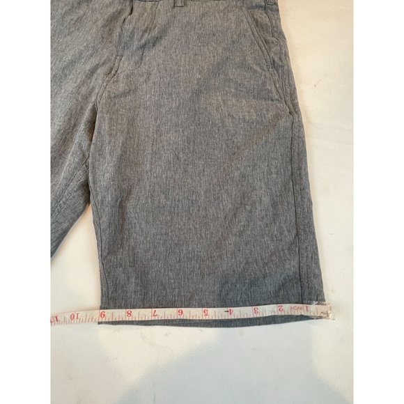 Trunks Mens Short Multi Functional Chino Flat Front Lightweight Gray Size 30 - Picture 5 of 7